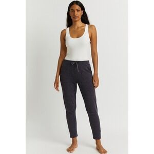 Yogalicious Womens Purple Space Dye Joggers High Waist Drawstring Pants Size M